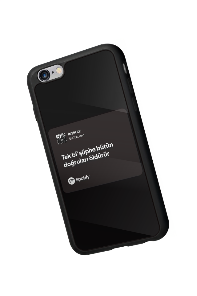iPhone 6s Plus Uyumlu Sarki Sozleri Tasarımlı Glossy Premium Kılıf