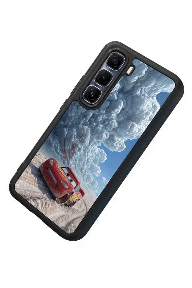 Infinix Hot 60 Pro Plus Uyumlu Şimsek McQueen Tasarımlı Glossy Premium Kılıf