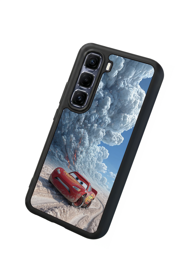 Infinix Hot 60 Pro Plus Uyumlu Şimsek McQueen Tasarımlı Glossy Premium Kılıf