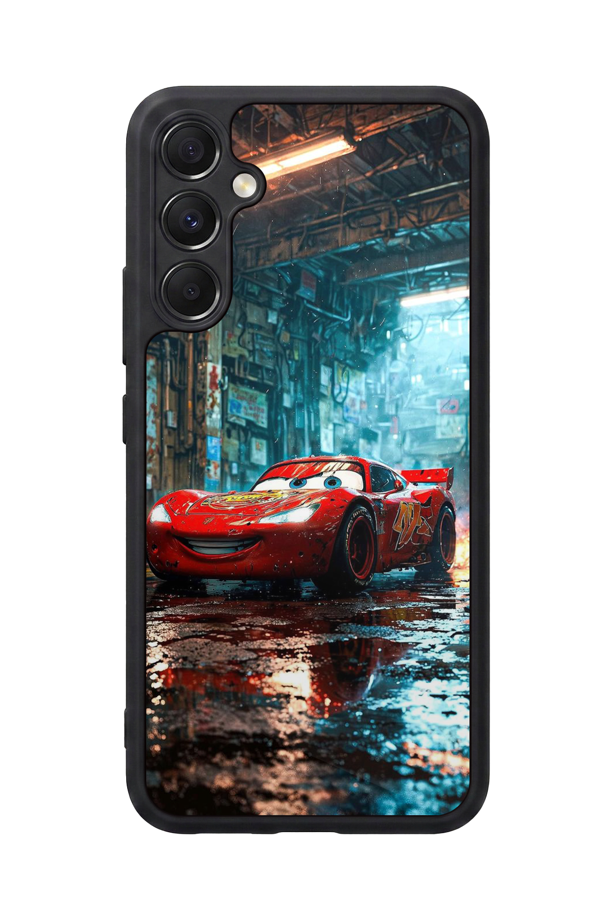 Samsung Galaxy A34 Uyumlu Şimsek McQueen Tasarımlı Glossy Premium Kılıf
