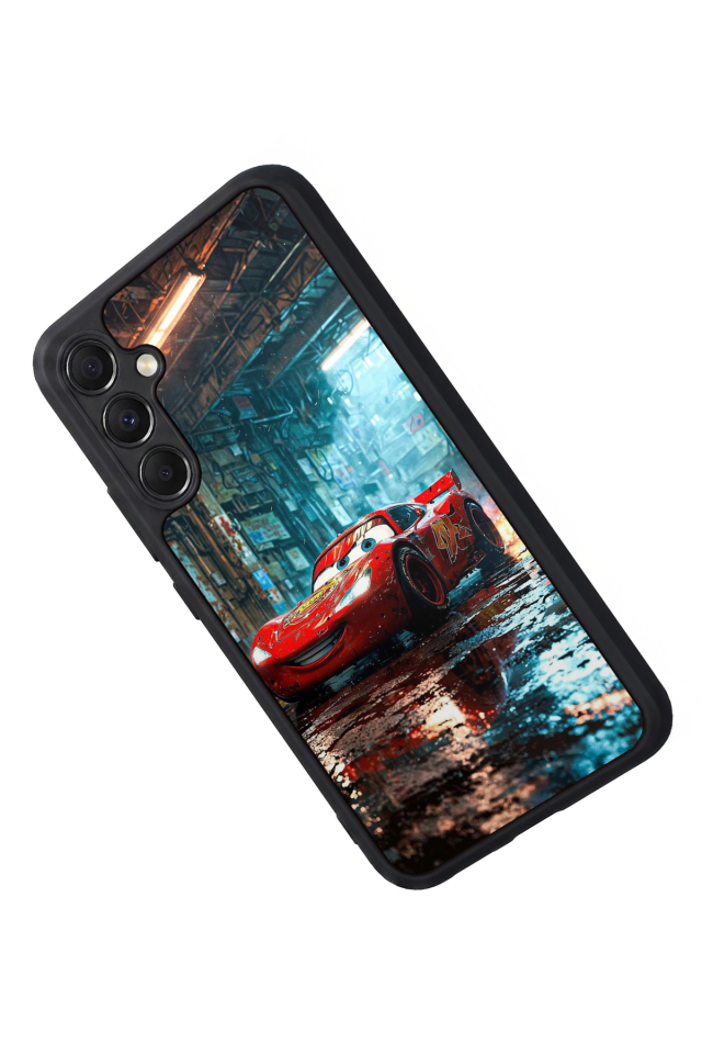 Samsung Galaxy A34 Uyumlu Şimsek McQueen Tasarımlı Glossy Premium Kılıf