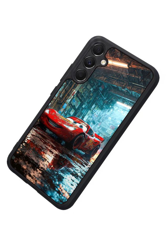 Samsung Galaxy A34 Uyumlu Şimsek McQueen Tasarımlı Glossy Premium Kılıf
