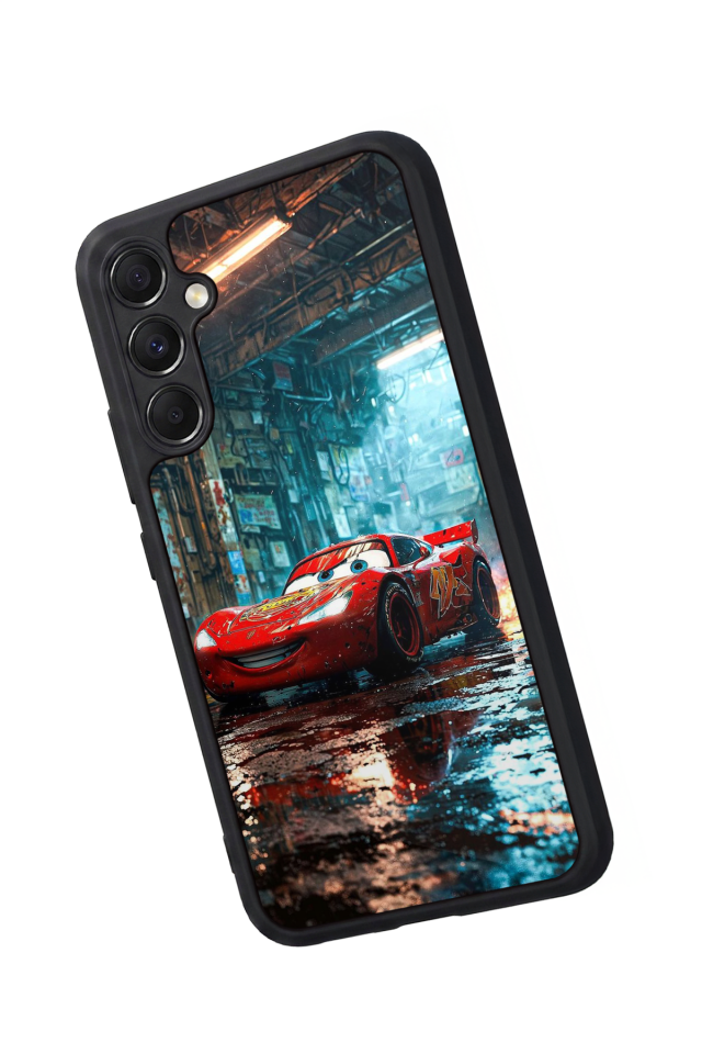 Samsung Galaxy A34 Uyumlu Şimsek McQueen Tasarımlı Glossy Premium Kılıf
