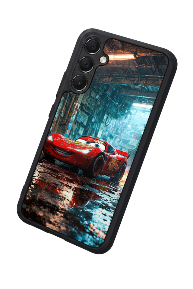 Samsung Galaxy A34 Uyumlu Şimsek McQueen Tasarımlı Glossy Premium Kılıf
