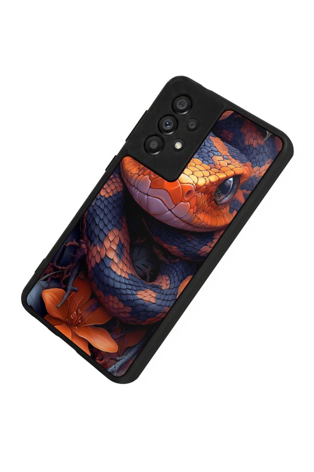 Samsung Galaxy A73 Uyumlu Yılan Tasarımlı Glossy Premium Kılıf