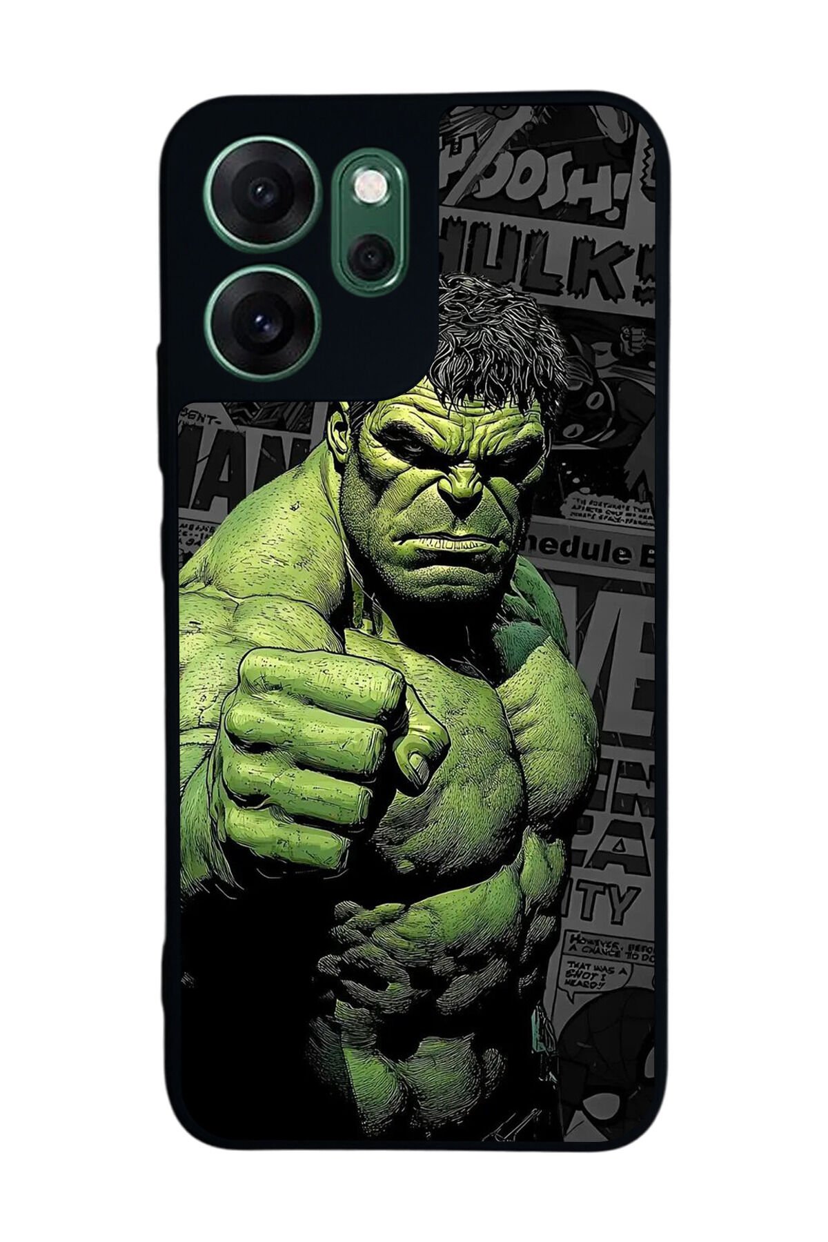Oppo Reno 14F Uyumlu Hulk Tasarımlı Glossy Premium Kılıf