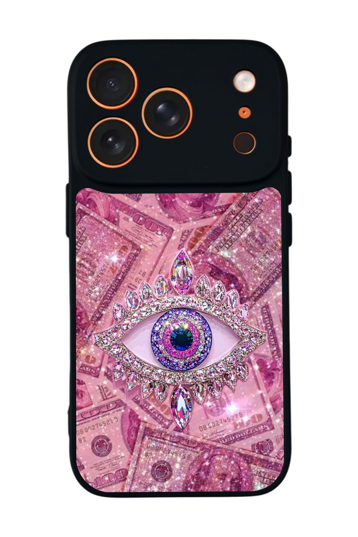 iPhone 17 Pro Uyumlu Göz Tasarımlı Glossy Premium Kılıf