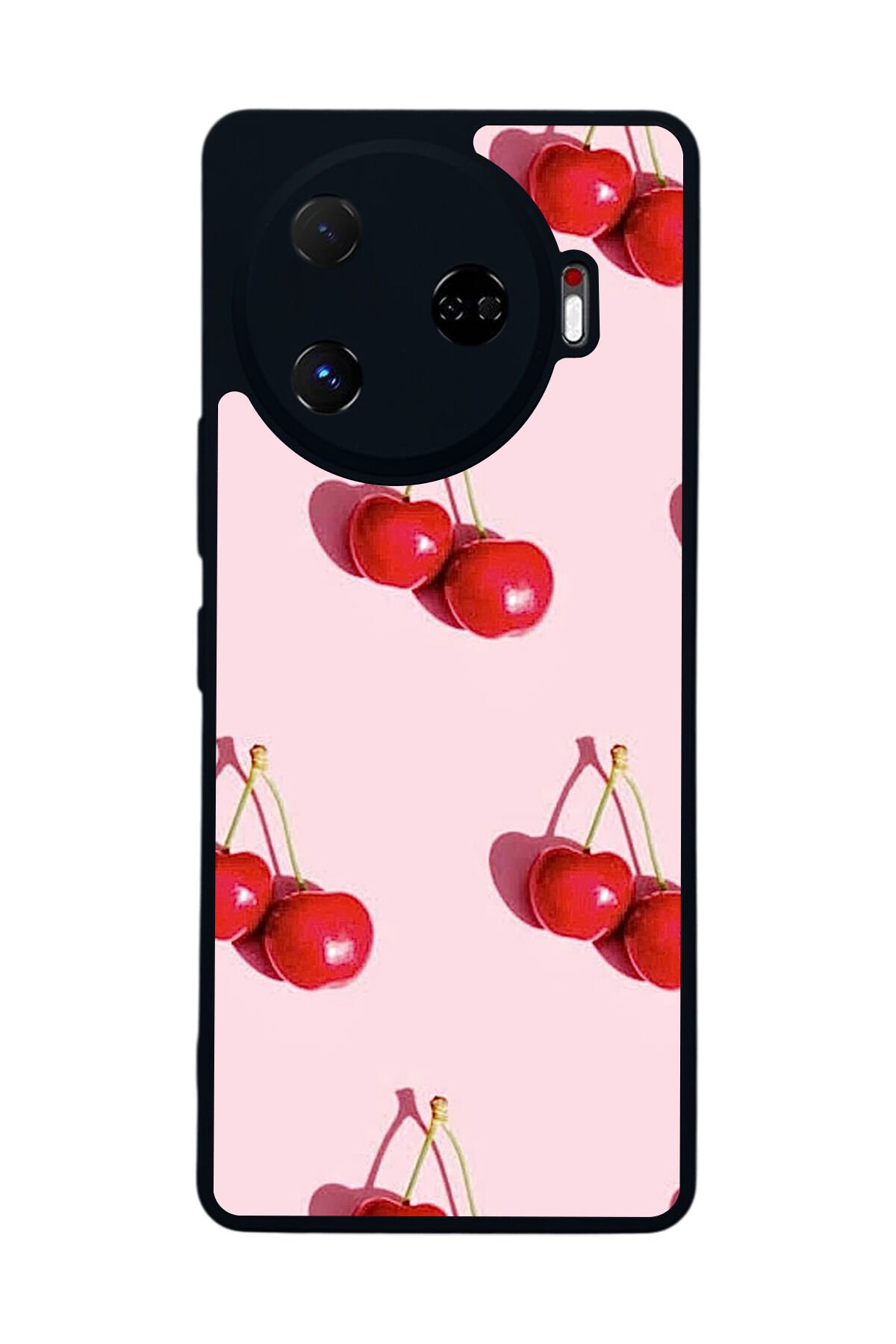 Tecno Camon 30 Pro Uyumlu Kiraz Tasarımlı Glossy Premium Kılıf