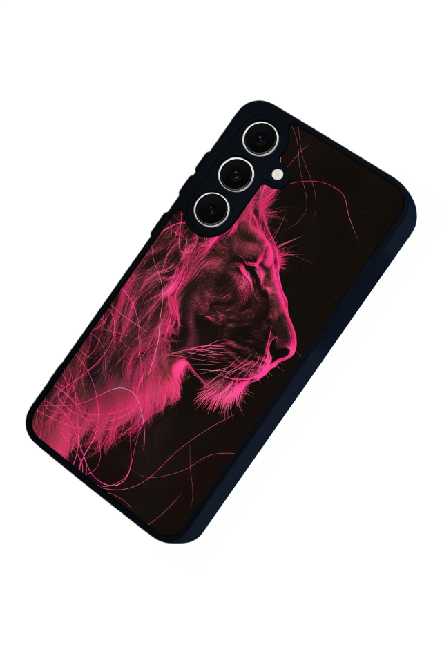 Samsung Galaxy A16 Uyumlu Aslan Tasarımlı Glossy Premium Kılıf