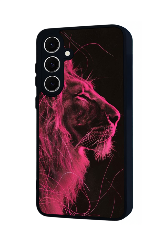 Samsung Galaxy A16 Uyumlu Aslan Tasarımlı Glossy Premium Kılıf