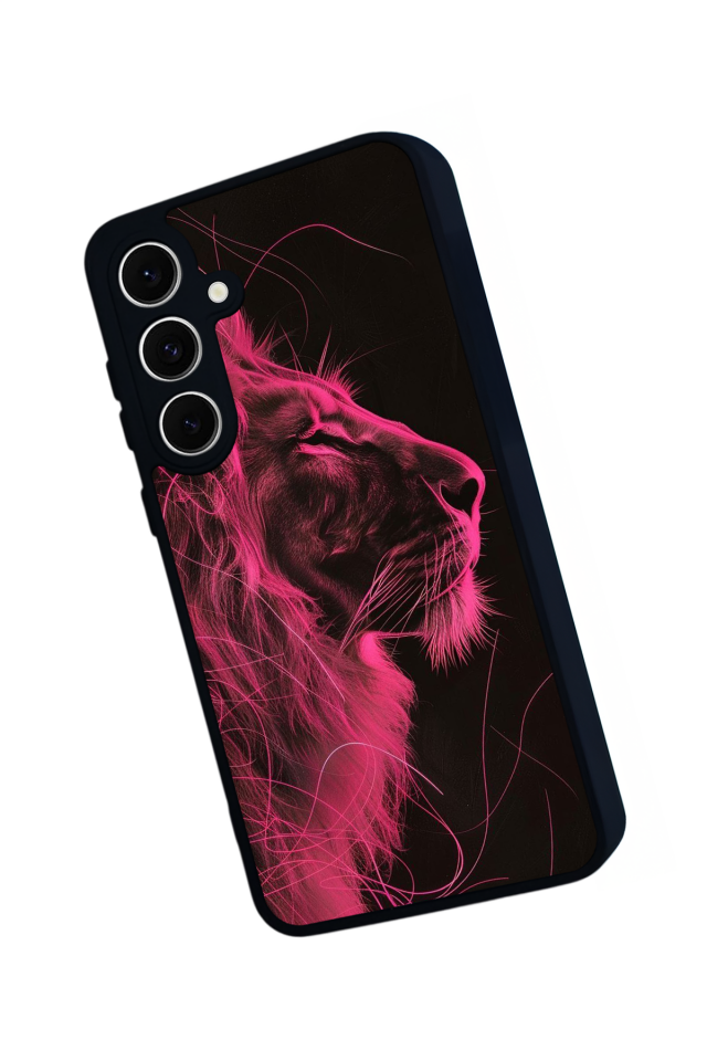 Samsung Galaxy A16 Uyumlu Aslan Tasarımlı Glossy Premium Kılıf