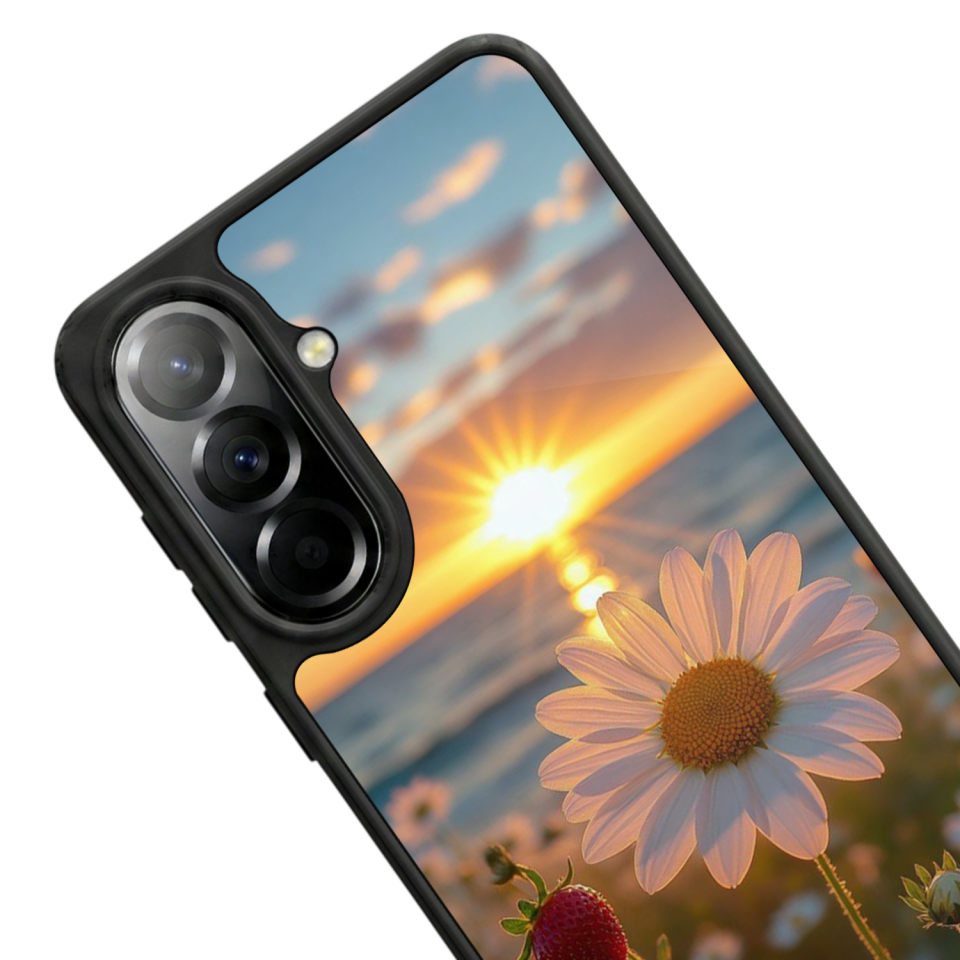 Samsung Galaxy A37 Uyumlu Cicek Tasarımlı Glossy Premium Kılıf