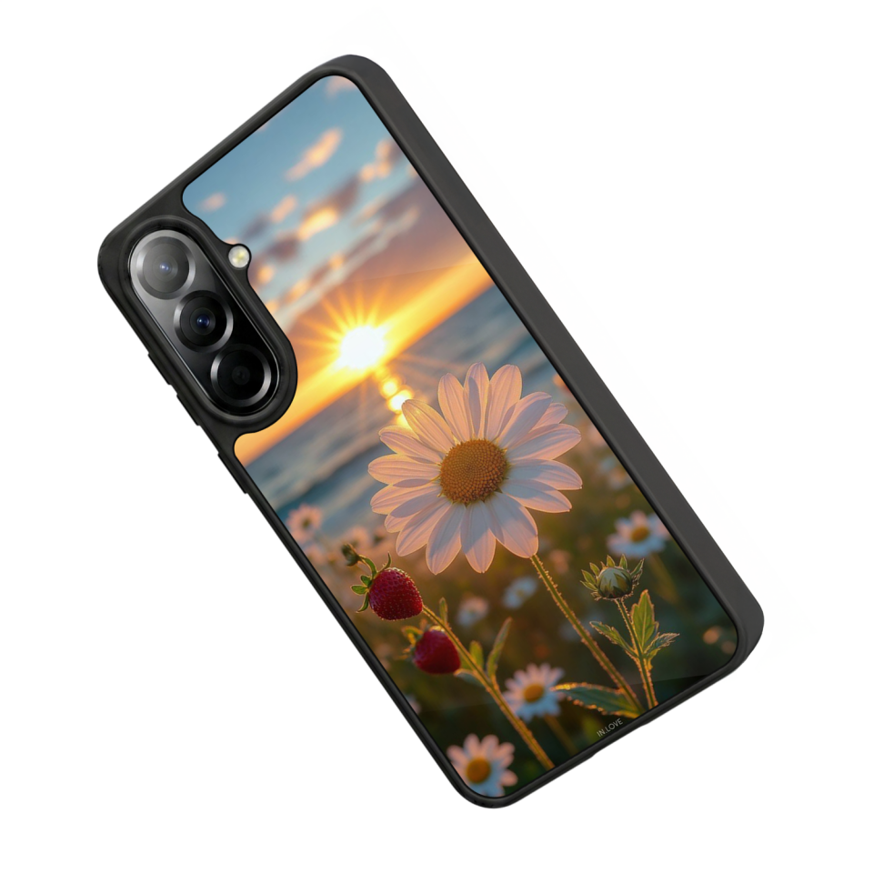 Samsung Galaxy A37 Uyumlu Cicek Tasarımlı Glossy Premium Kılıf