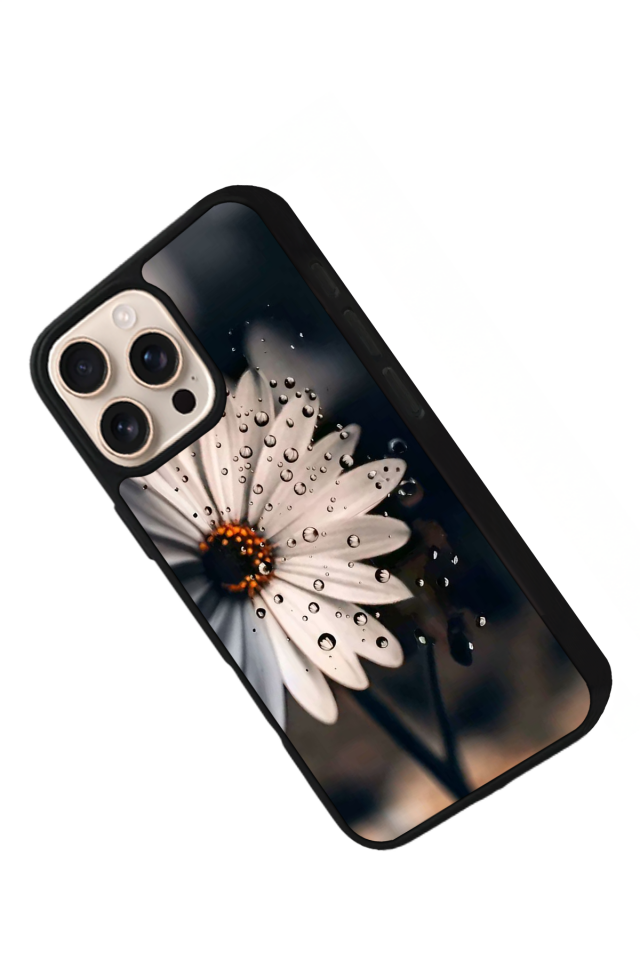 iPhone 14 Pro Uyumlu Cicek Tasarımlı Glossy Premium Kılıf