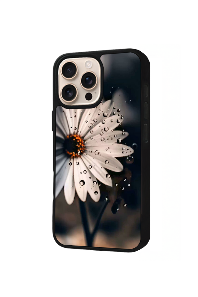iPhone 14 Pro Uyumlu Cicek Tasarımlı Glossy Premium Kılıf