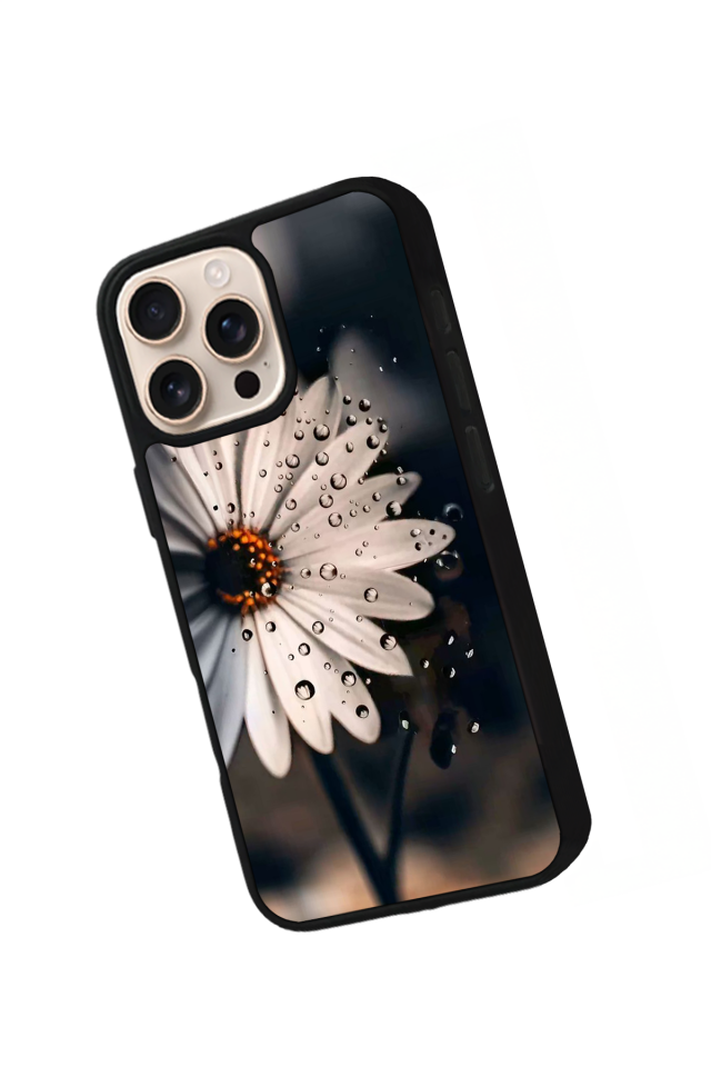iPhone 14 Pro Uyumlu Cicek Tasarımlı Glossy Premium Kılıf
