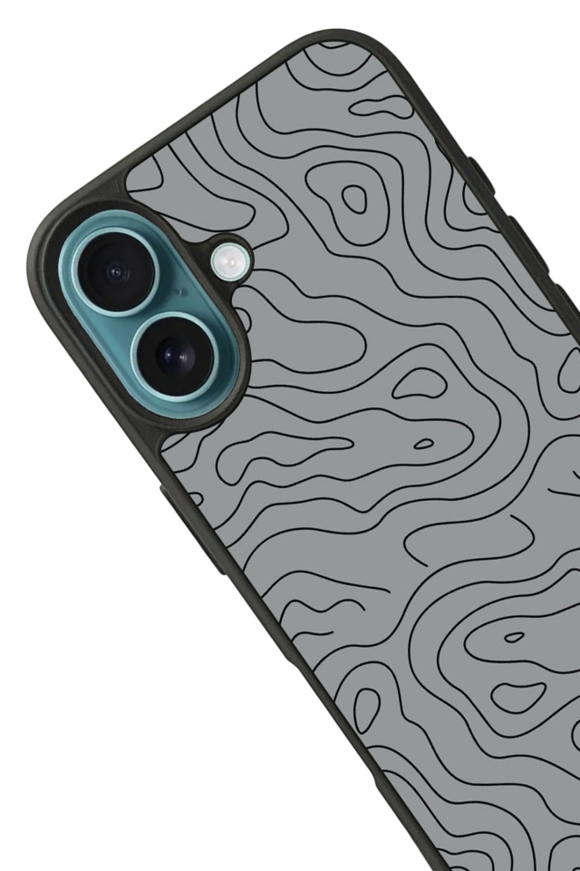 iPhone 16 Plus Uyumlu Çizgi Sanatı Tasarımlı Glossy Premium Kılıf