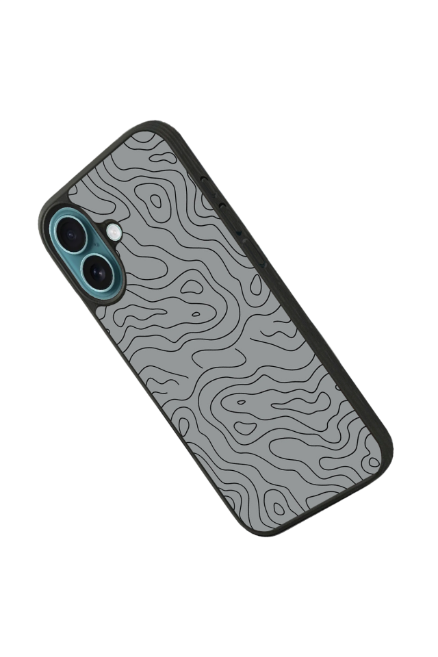 iPhone 16 Plus Uyumlu Çizgi Sanatı Tasarımlı Glossy Premium Kılıf