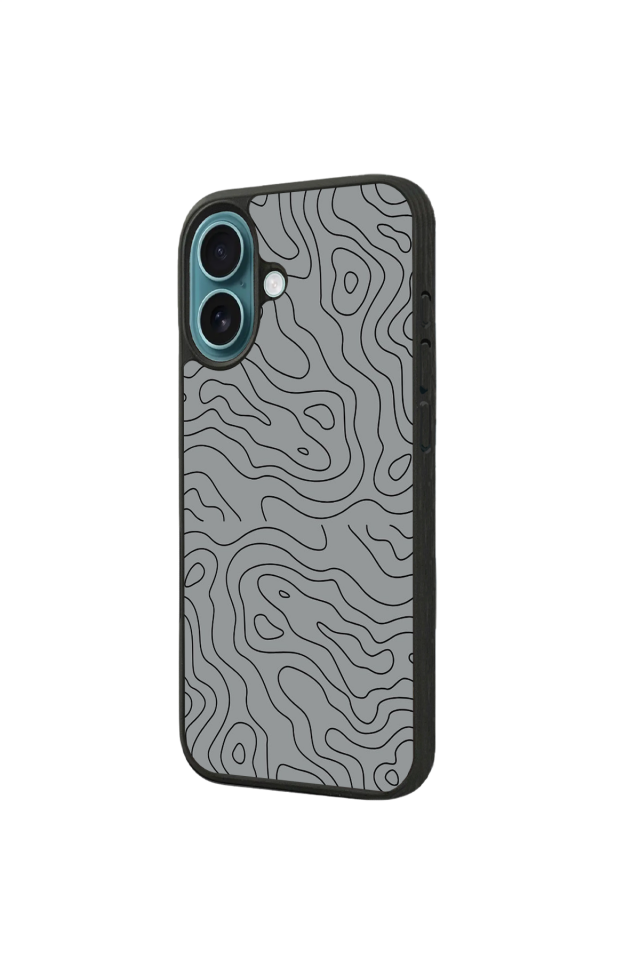 iPhone 16 Plus Uyumlu Çizgi Sanatı Tasarımlı Glossy Premium Kılıf