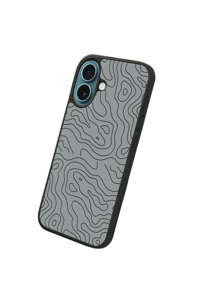 iPhone 16 Plus Uyumlu Çizgi Sanatı Tasarımlı Glossy Premium Kılıf