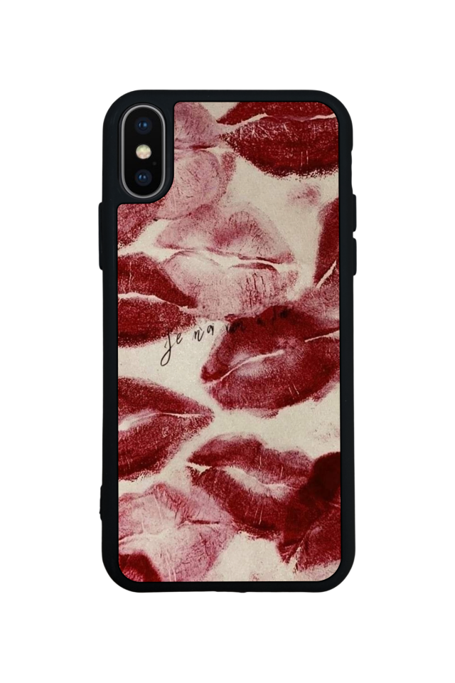 iPhone X/ XS Uyumlu Dudak Tasarımlı Glossy Premium Kılıf