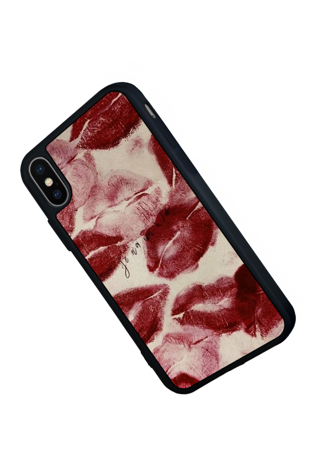 iPhone X/ XS Uyumlu Dudak Tasarımlı Glossy Premium Kılıf