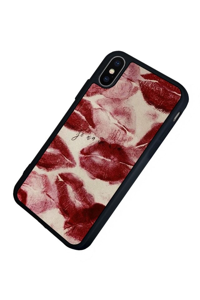 iPhone X/ XS Uyumlu Dudak Tasarımlı Glossy Premium Kılıf