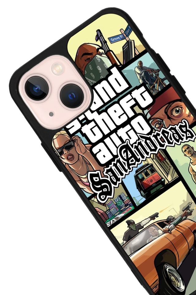iPhone 15 Uyumlu GTA Tasarımlı Glossy Premium Kılıf