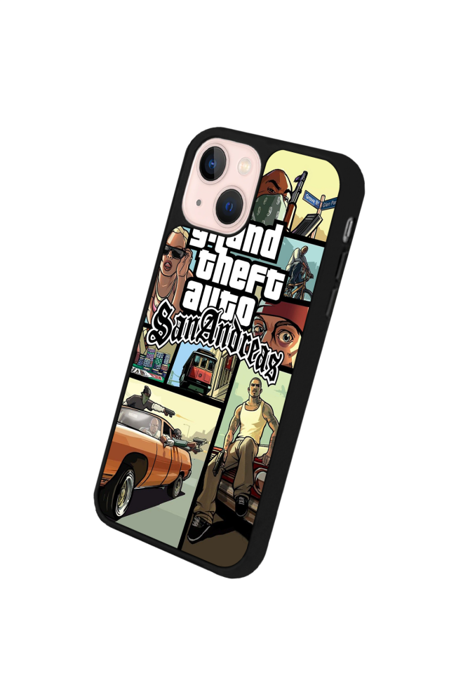 iPhone 15 Uyumlu GTA Tasarımlı Glossy Premium Kılıf