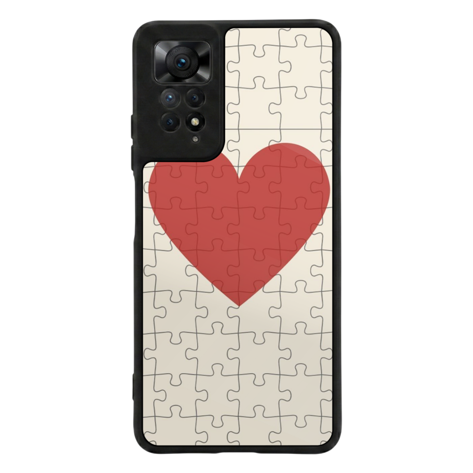 Xiaomi Redmi Note 11 Pro Uyumlu Kalp Love Tasarımlı Glossy Premium Kılıf