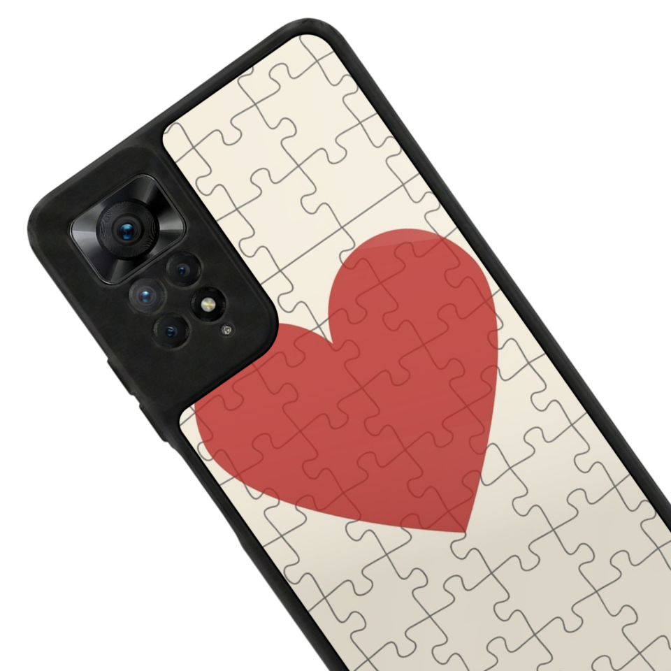 Xiaomi Redmi Note 11 Pro Uyumlu Kalp Love Tasarımlı Glossy Premium Kılıf