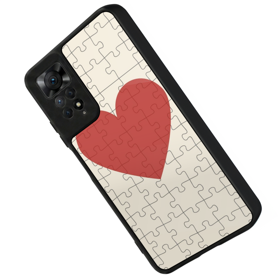 Xiaomi Redmi Note 11 Pro Uyumlu Kalp Love Tasarımlı Glossy Premium Kılıf