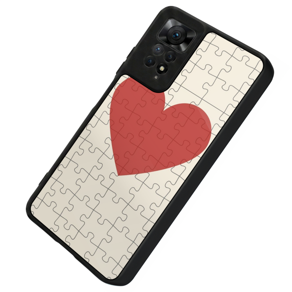 Xiaomi Redmi Note 11 Pro Uyumlu Kalp Love Tasarımlı Glossy Premium Kılıf
