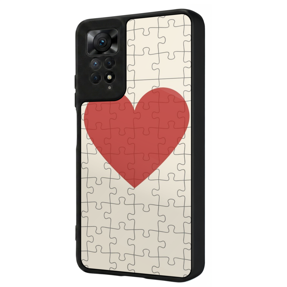 Xiaomi Redmi Note 11 Pro Uyumlu Kalp Love Tasarımlı Glossy Premium Kılıf