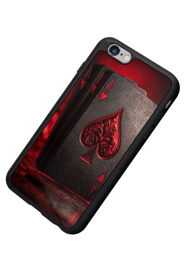 iPhone 6 Plus Uyumlu Kart Tasarımlı Glossy Premium Kılıf