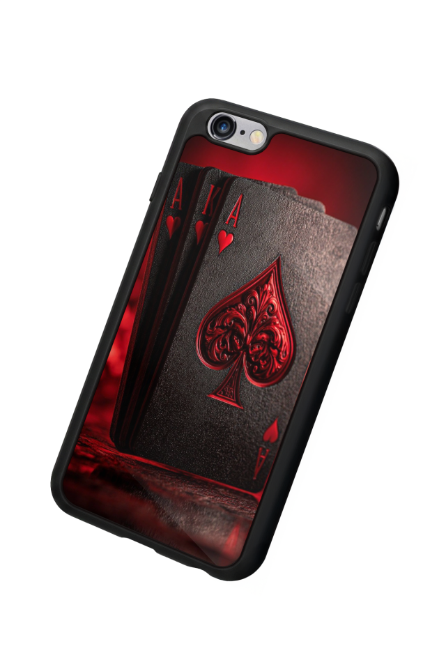 iPhone 6 Plus Uyumlu Kart Tasarımlı Glossy Premium Kılıf