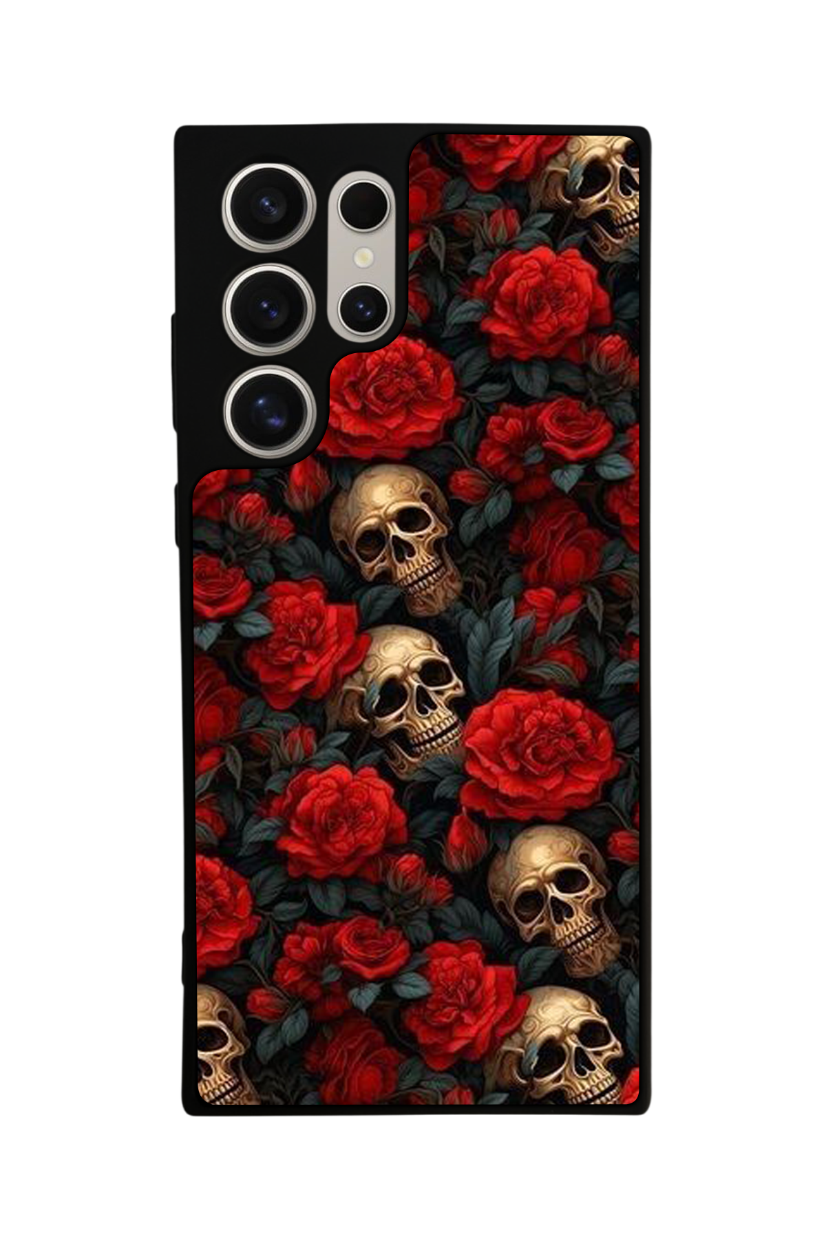 Samsung Galaxy S24 Ultra Uyumlu KuruKafa Tasarımlı Glossy Premium Kılıf