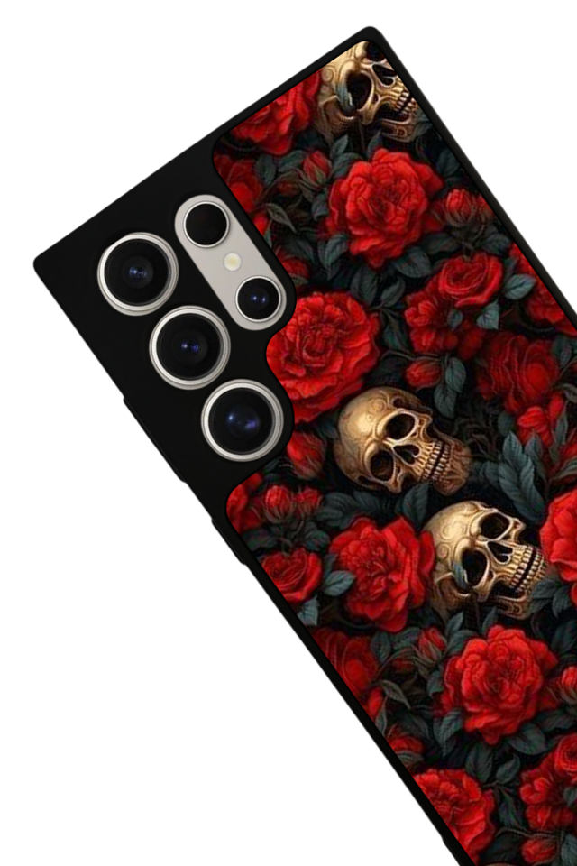 Samsung Galaxy S24 Ultra Uyumlu KuruKafa Tasarımlı Glossy Premium Kılıf