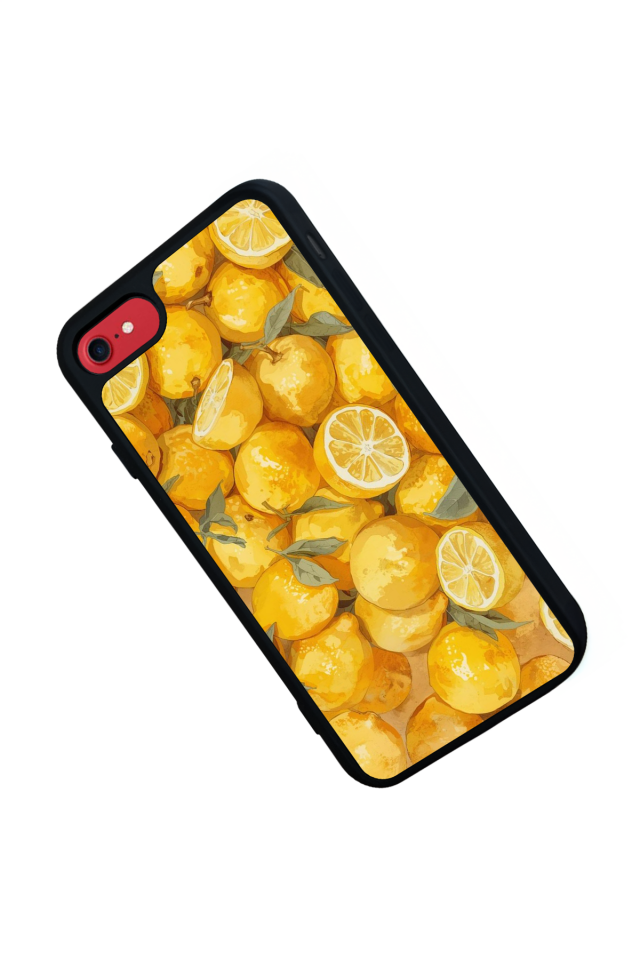 iPhone 7 Uyumlu Limon Tasarımlı Glossy Premium Kılıf