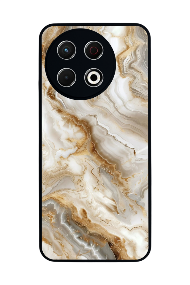 Tecno Spark 30 Pro Uyumlu Mermer Marble Tasarımlı Glossy Premium Kılıf