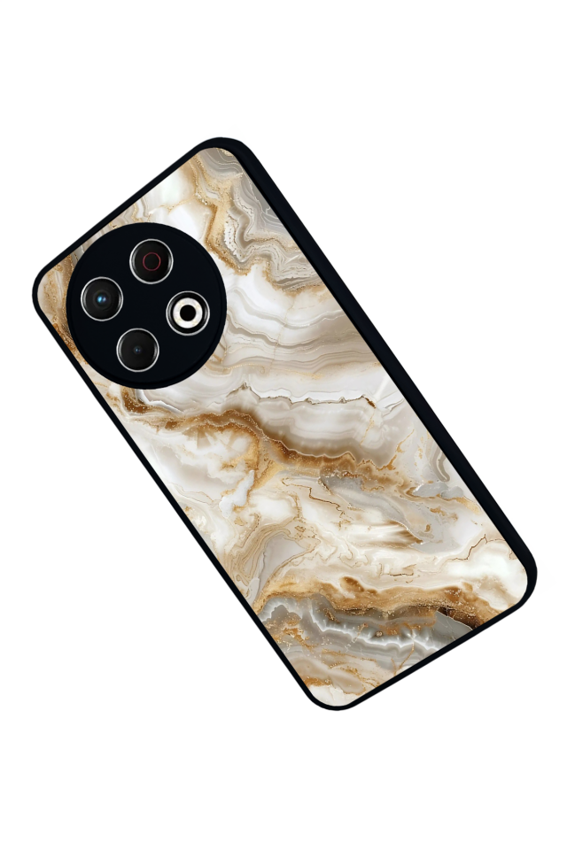 Tecno Spark 30 Pro Uyumlu Mermer Marble Tasarımlı Glossy Premium Kılıf