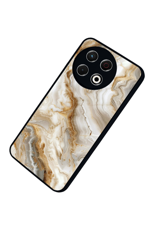 Tecno Spark 30 Pro Uyumlu Mermer Marble Tasarımlı Glossy Premium Kılıf
