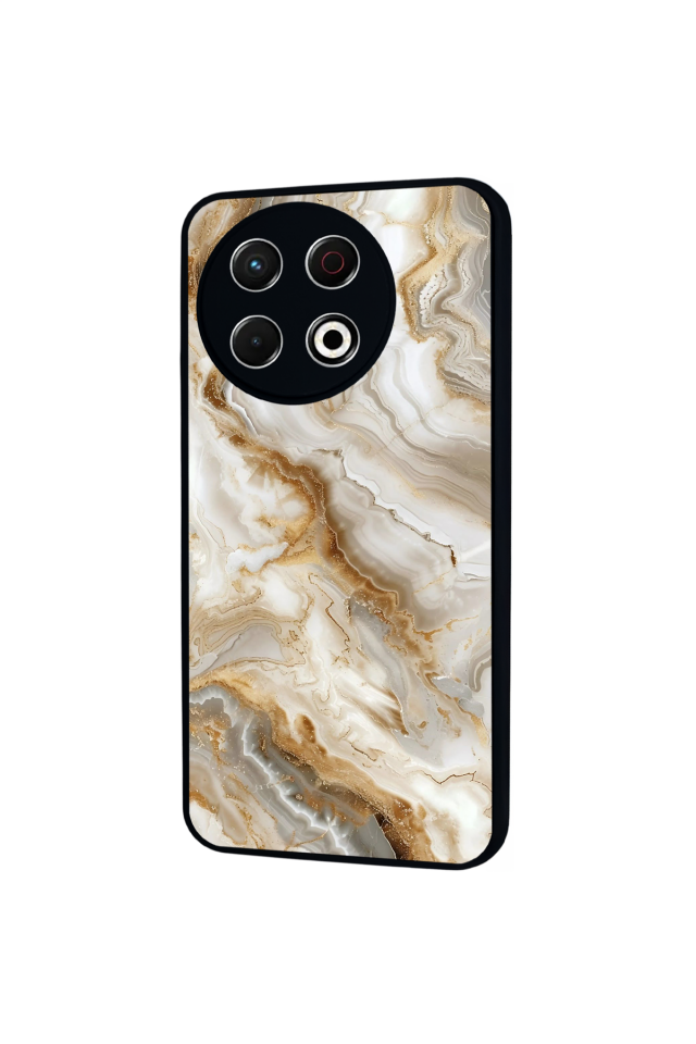Tecno Spark 30 Pro Uyumlu Mermer Marble Tasarımlı Glossy Premium Kılıf