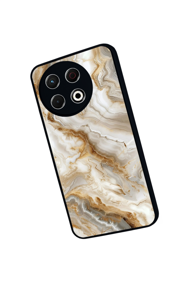 Tecno Spark 30 Pro Uyumlu Mermer Marble Tasarımlı Glossy Premium Kılıf