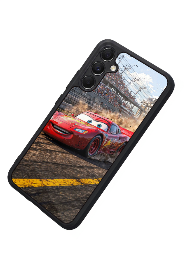 Samsung Galaxy A34 Uyumlu Şimsek McQueen Tasarımlı Glossy Premium Kılıf