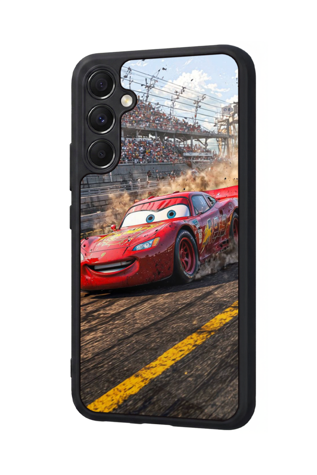 Samsung Galaxy A34 Uyumlu Şimsek McQueen Tasarımlı Glossy Premium Kılıf