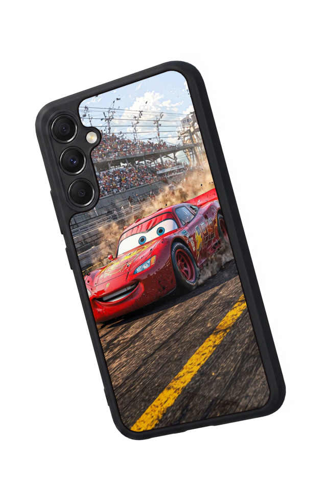 Samsung Galaxy A34 Uyumlu Şimsek McQueen Tasarımlı Glossy Premium Kılıf