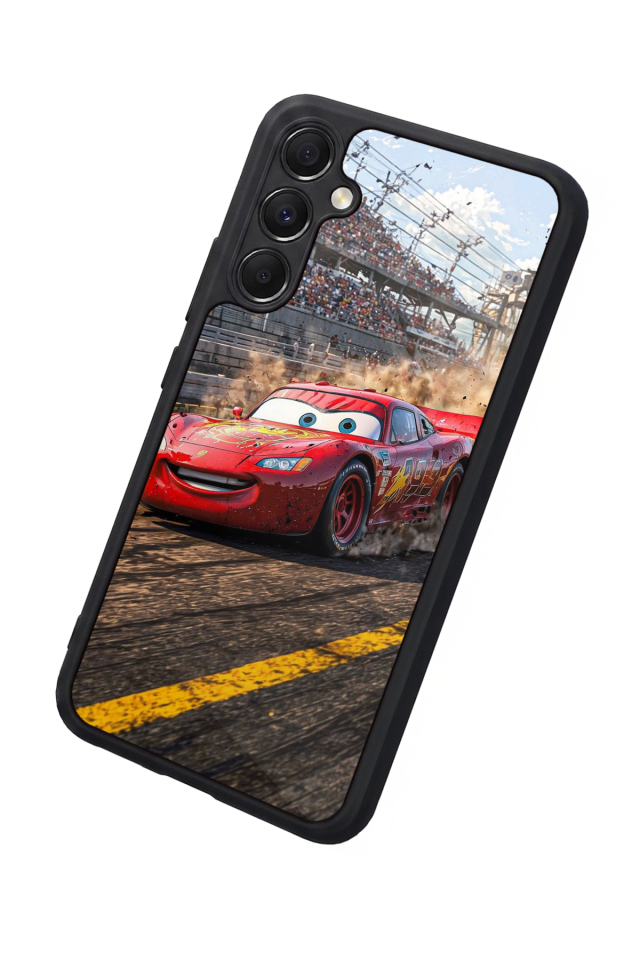 Samsung Galaxy A34 Uyumlu Şimsek McQueen Tasarımlı Glossy Premium Kılıf