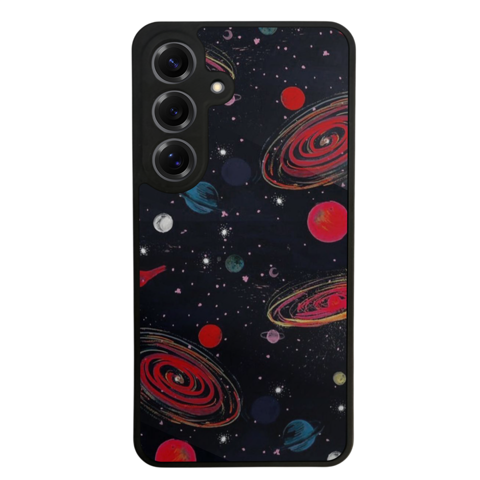 Samsung Galaxy S25 Uyumlu Uzay Tasarımlı Glossy Premium Kılıf