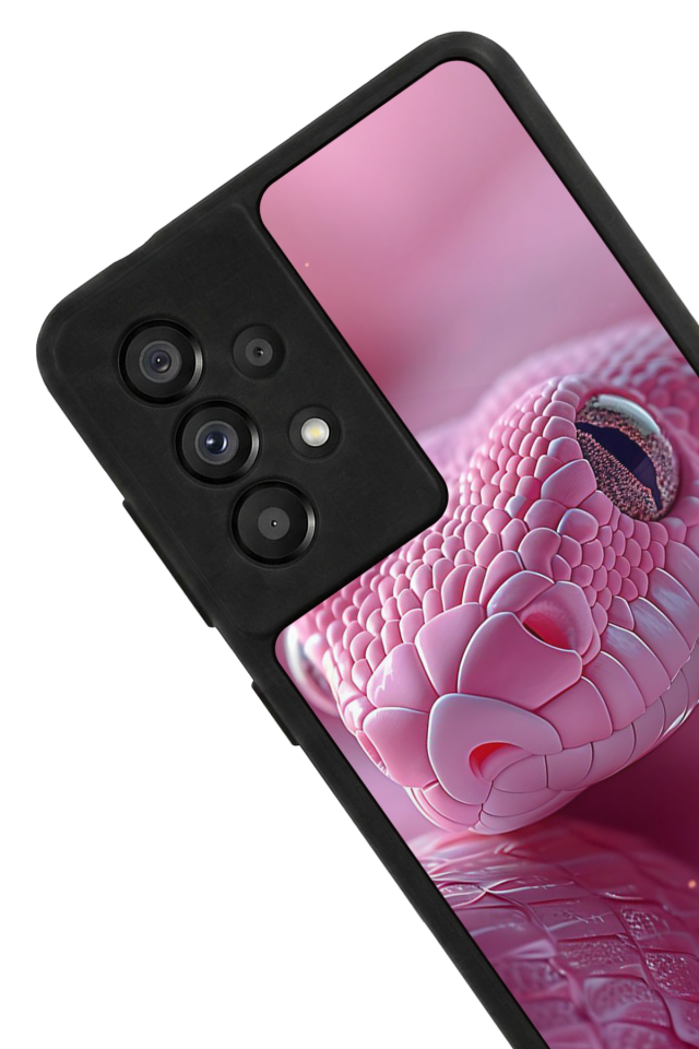 Samsung Galaxy A73 Uyumlu Yılan Tasarımlı Glossy Premium Kılıf